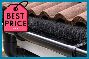 gutter leaf guards installed