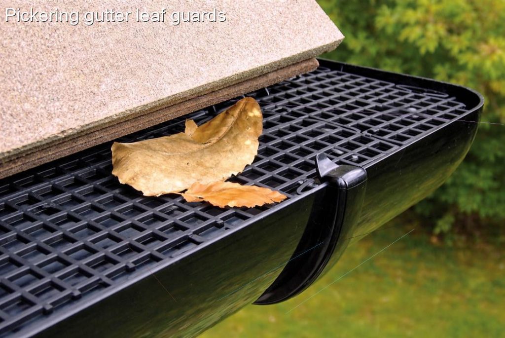 Pickering gutter leaf guards